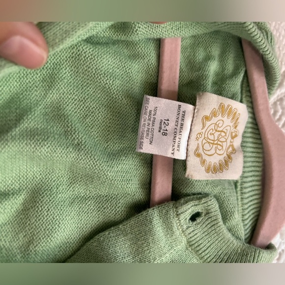 The Beaufort Bonnet Company Green Cardigan 12-18m - Picture 2 of 2